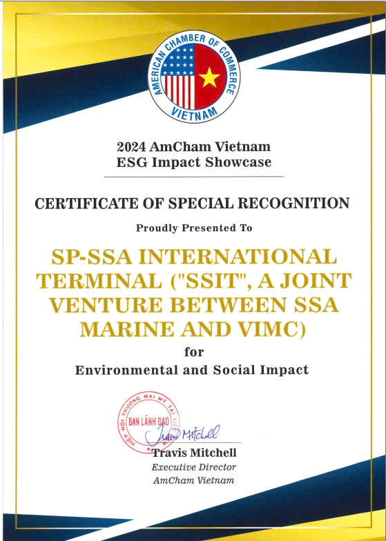 SSIT Receives 2024 AmCham Vietnam ESG Impact Showcase Special Recognition Award